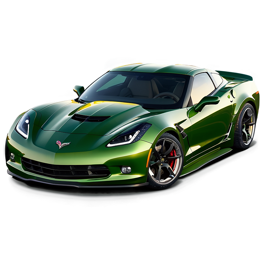 Green Corvette Png Xsx PNG