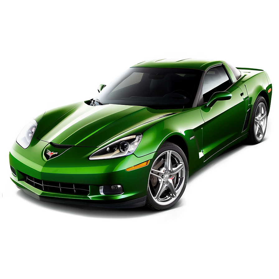 Green Corvette Png Ydw PNG