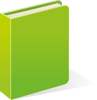 Green Cover Book Vector PNG