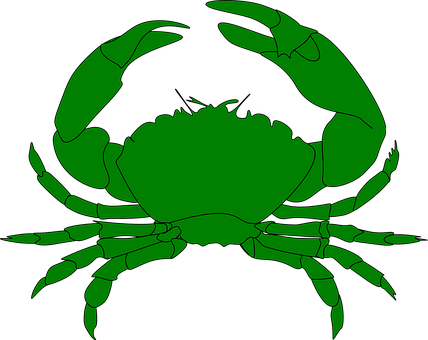 Green Crab Silhouette PNG