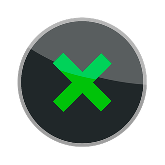 Green Cross Iconon Black Background PNG