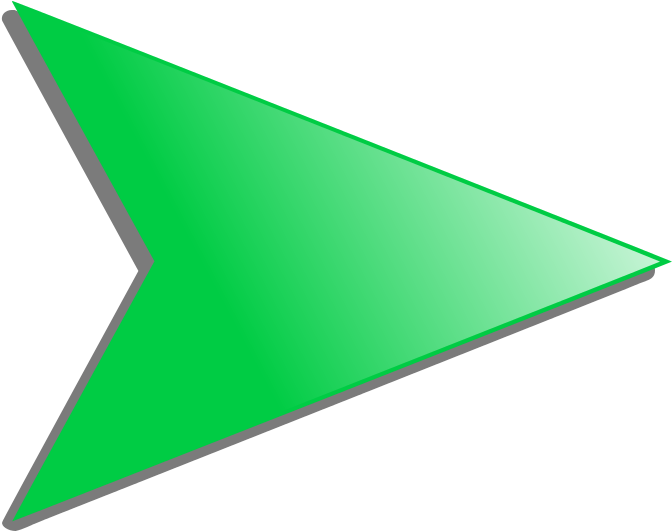 Green Cursor Arrow PNG