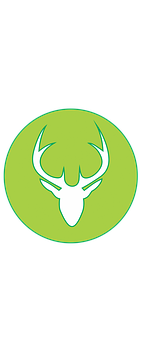 Green Deer Silhouette Icon PNG