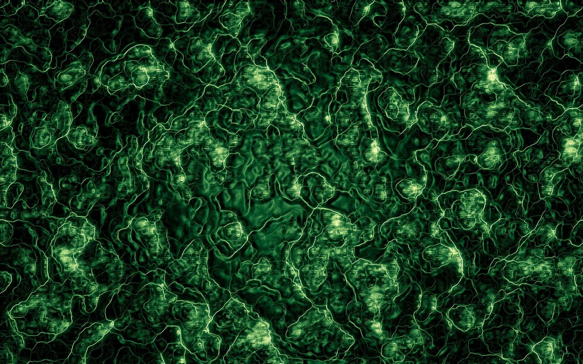 En grøn celle med en sort baggrund Wallpaper