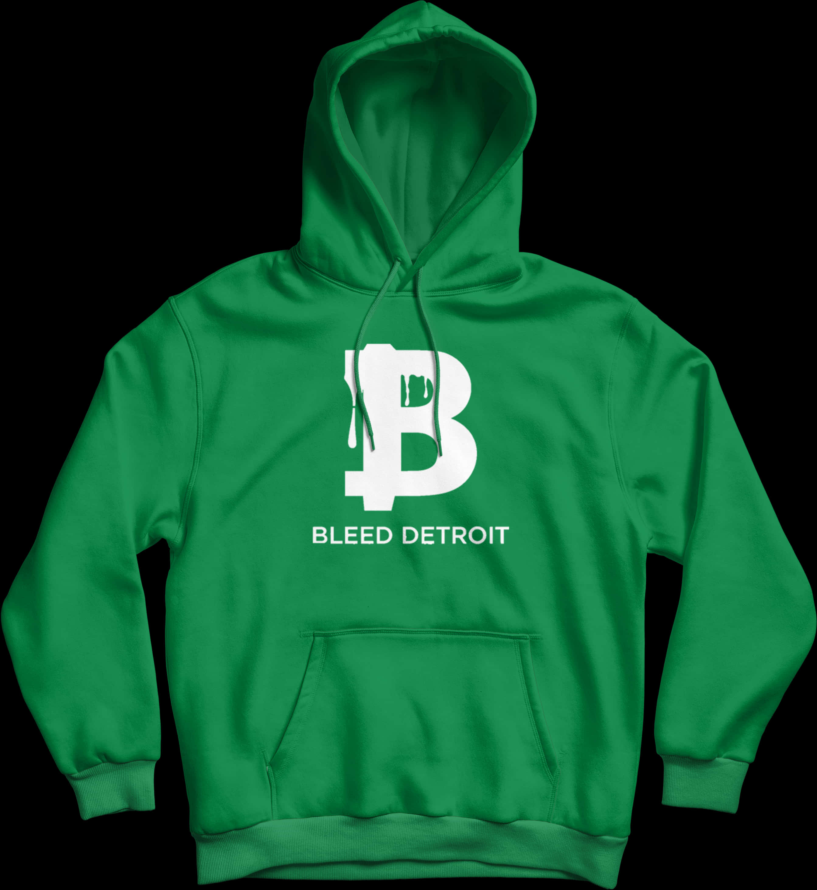 Green Detroit Hoodie PNG
