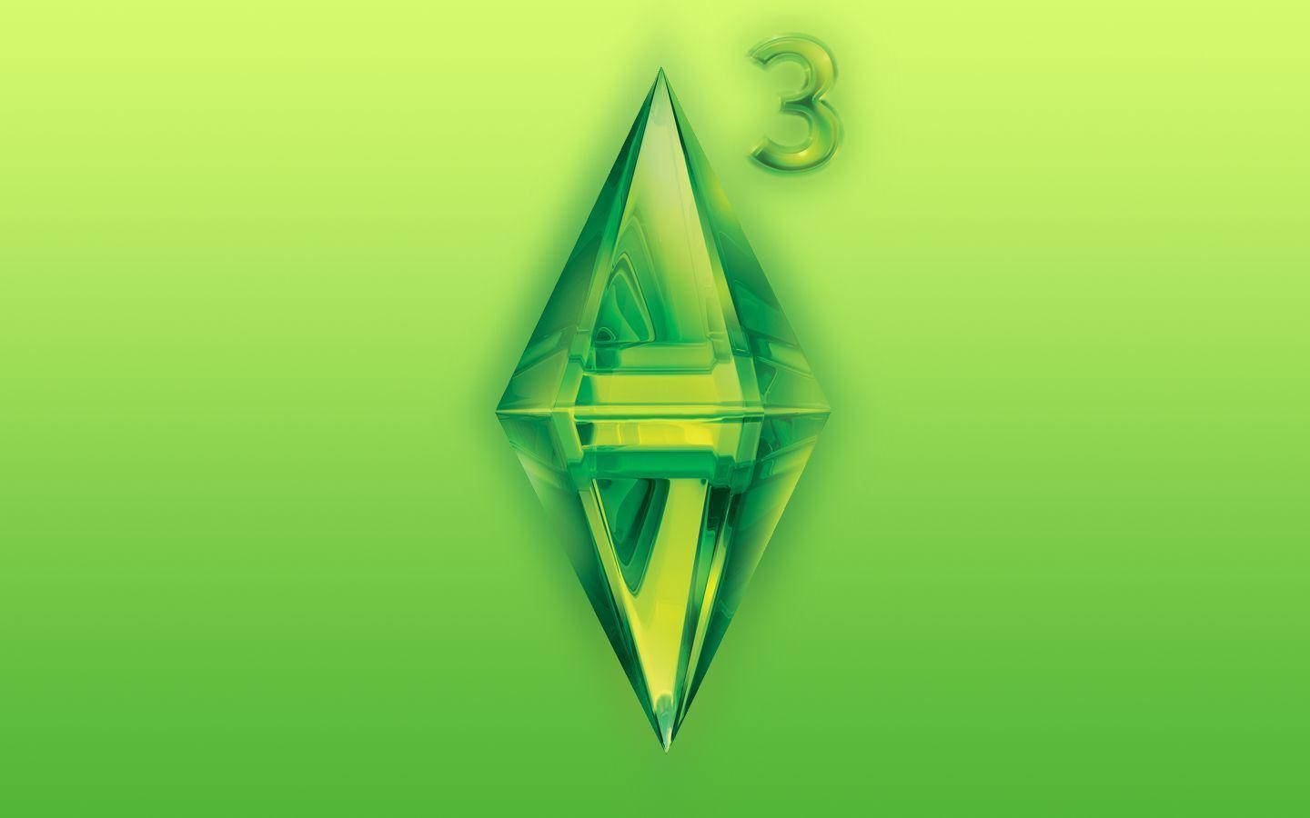 Grøn Diamant The Sims Wallpaper