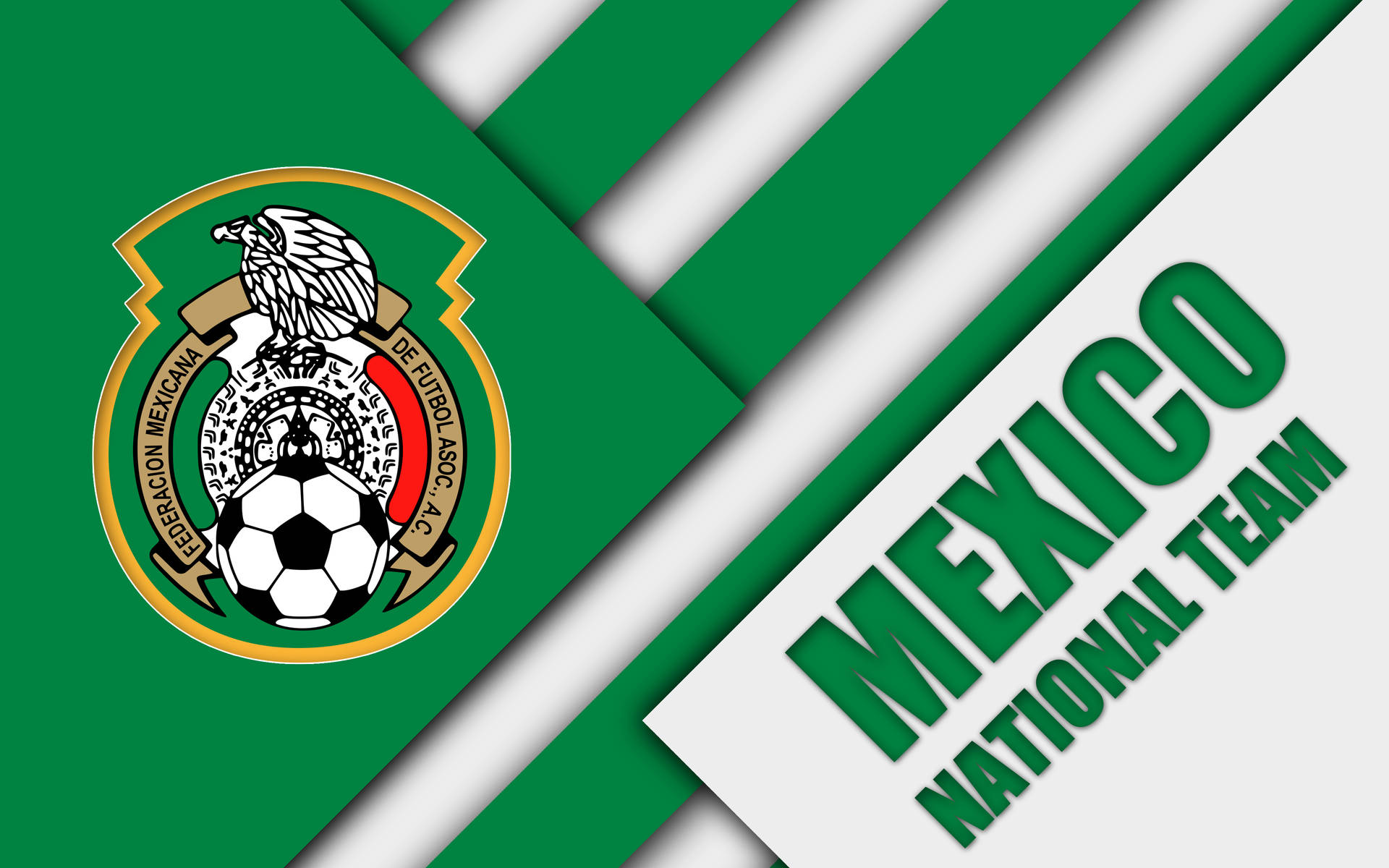 Green Digital Mexico National Football Team Logo Picture
