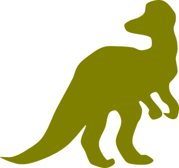 Green Dinosaur Silhouette PNG