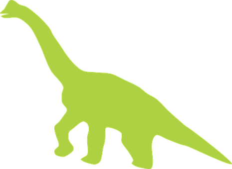 Green Dinosaur Silhouette PNG