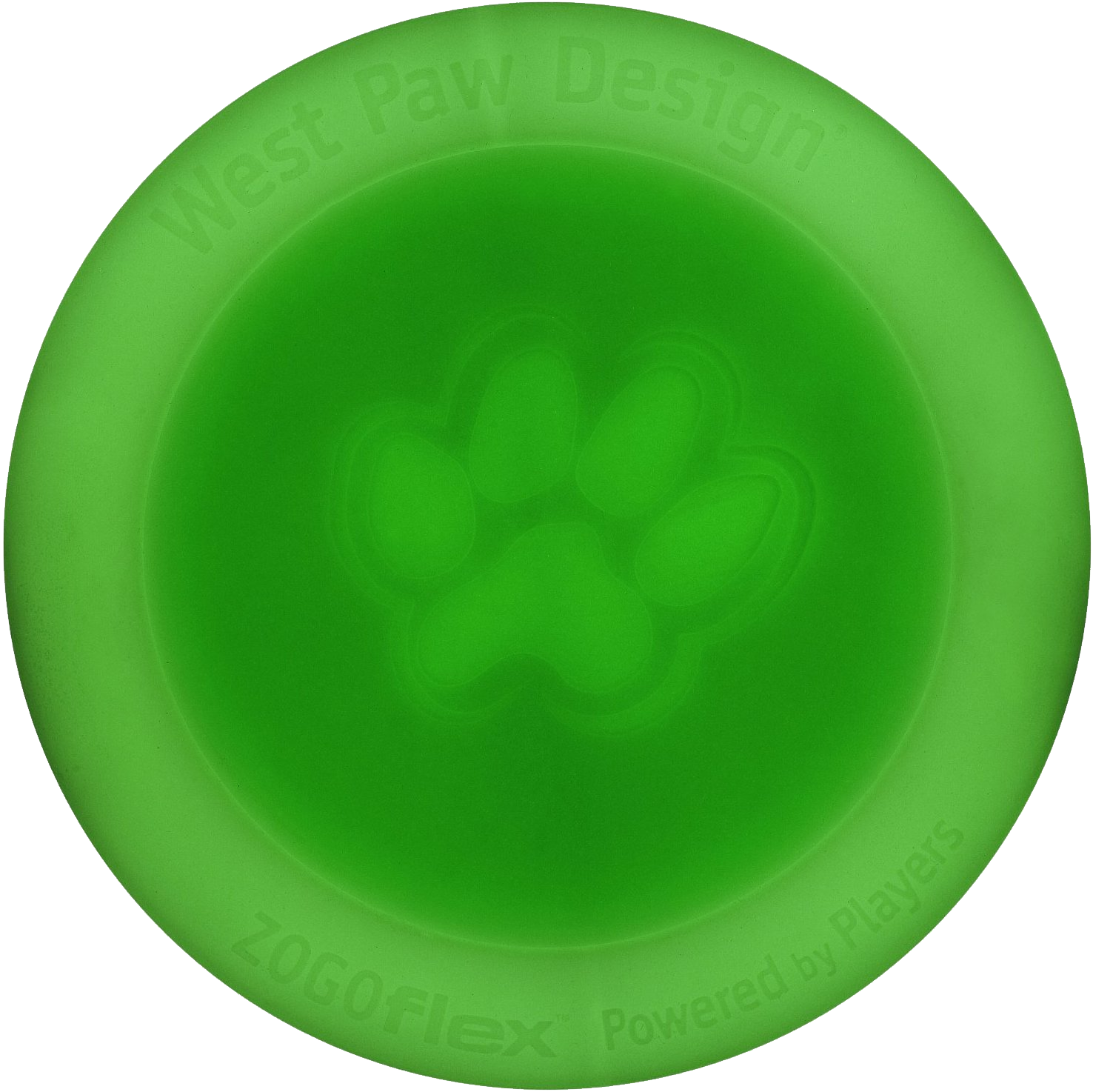 Green Dog Frisbee Top View PNG