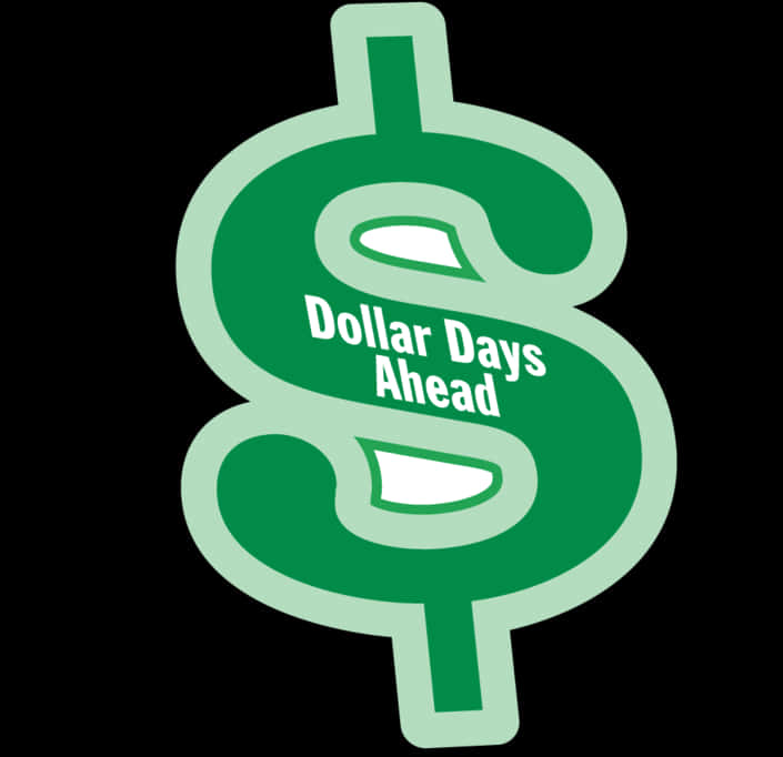 Green Dollar Sign Promotion PNG