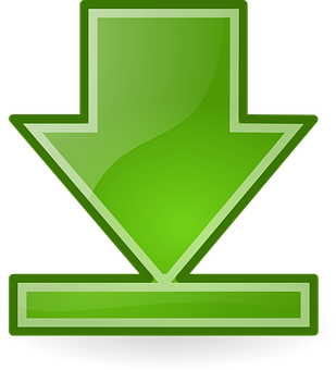 Green Download Icon PNG