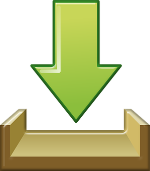 Green Download Icon PNG