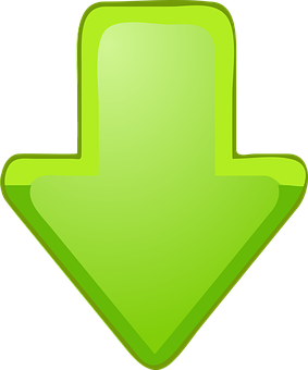 Green Downward Arrow Icon PNG