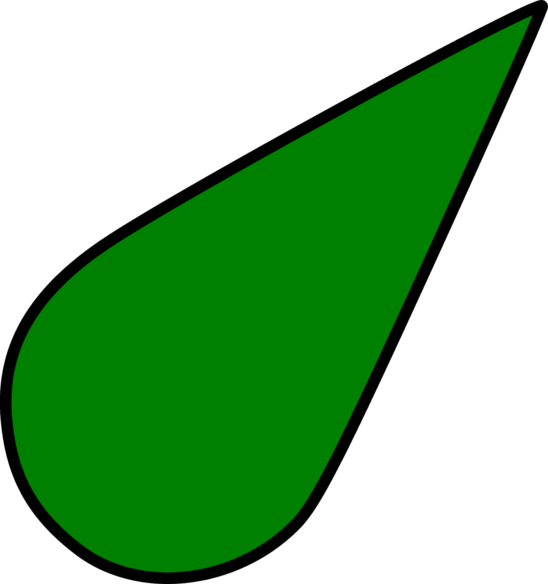 Green Drop Icon PNG