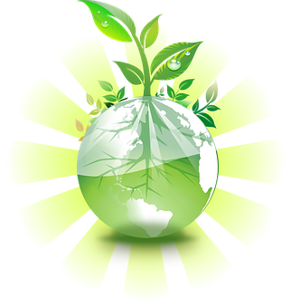 Green Earth Ecology Concept PNG