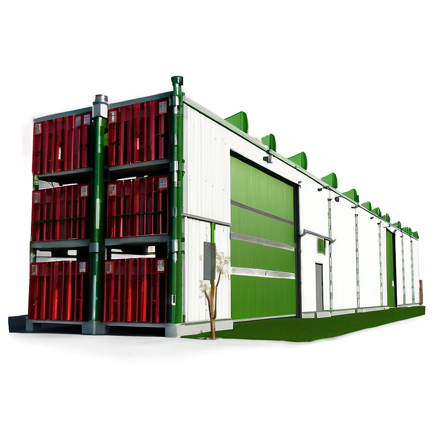 Green Eco-friendly Warehouse Png Jyu40 PNG