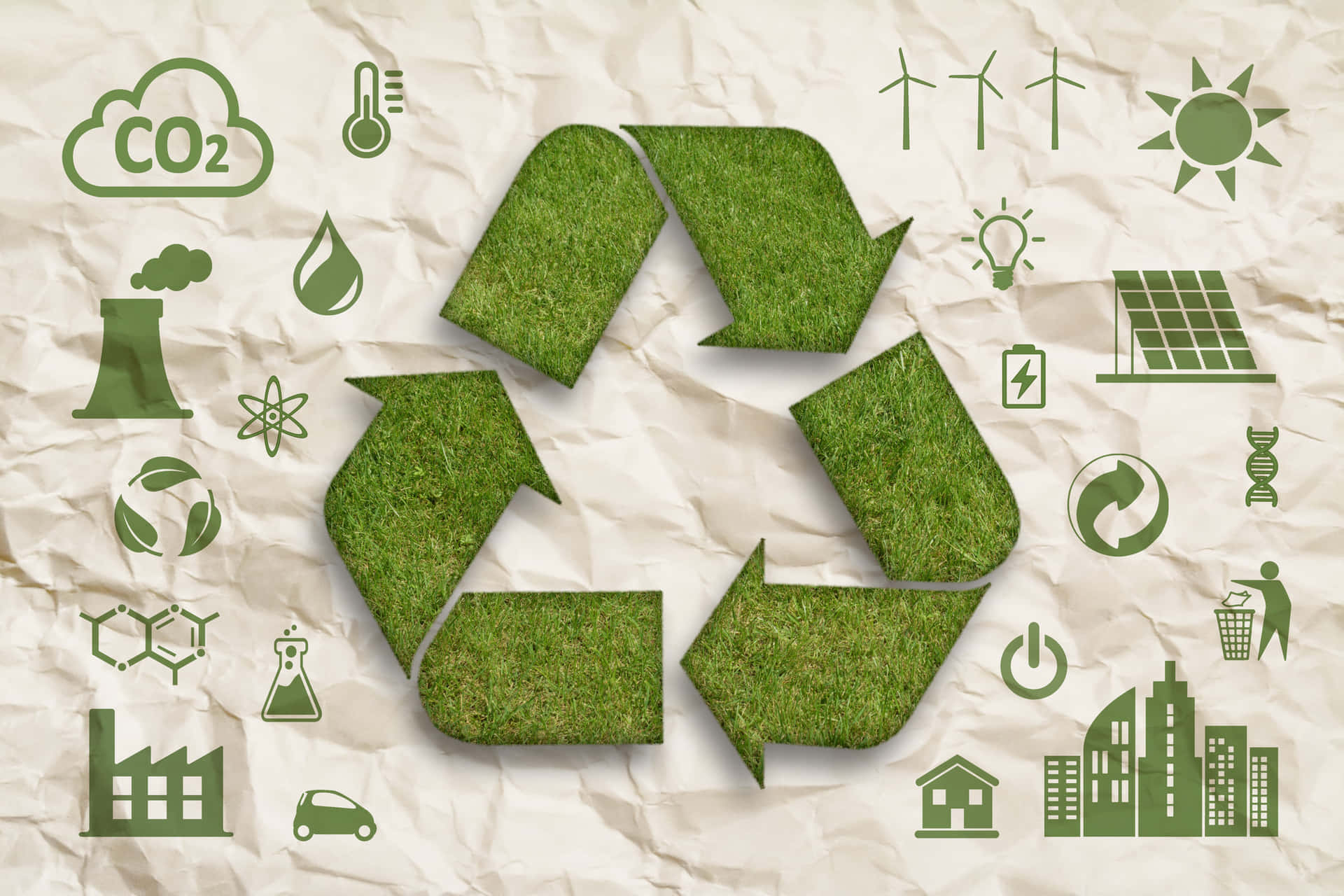 Sustainable Green Economy and Environment Wallpaper