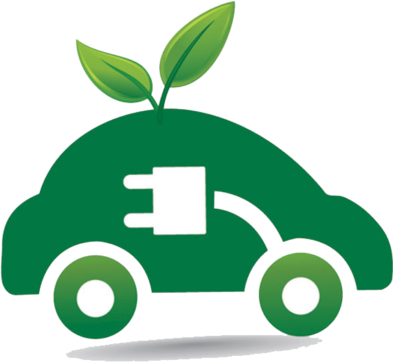 Green Electric Car Icon PNG