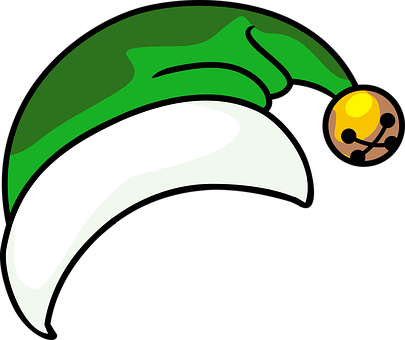Green Elf Hat Cartoon PNG