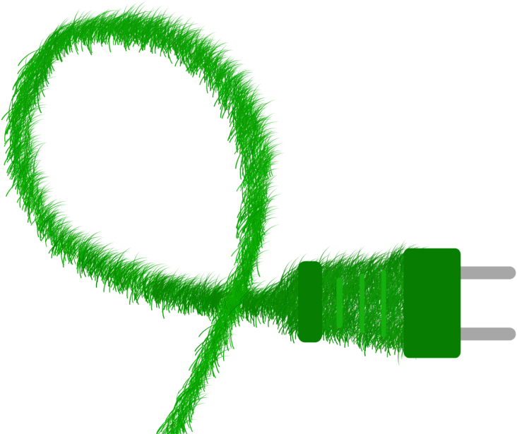 Green Energy Concept Plug PNG