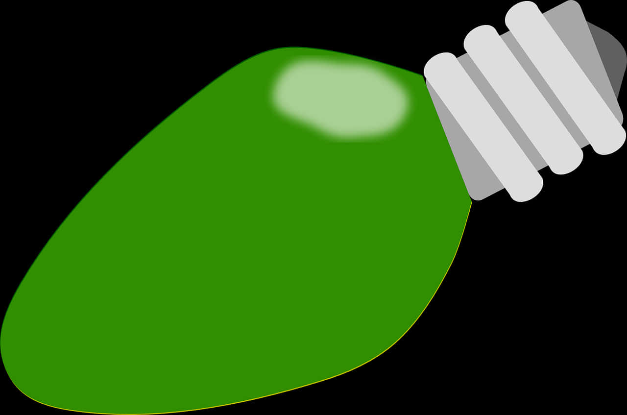 Green Energy Saving Light Bulb PNG