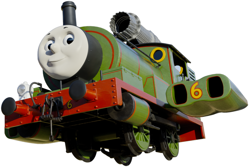 Green Engine Number6 PNG