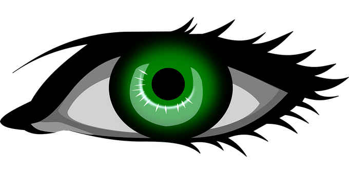 Green Eye Illustration PNG