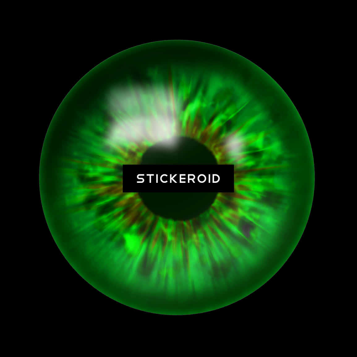 Green Eye Lens Graphic PNG
