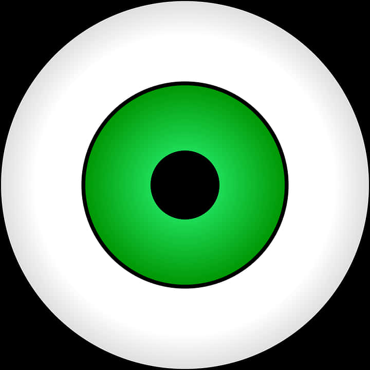Green Eyeball Graphic PNG