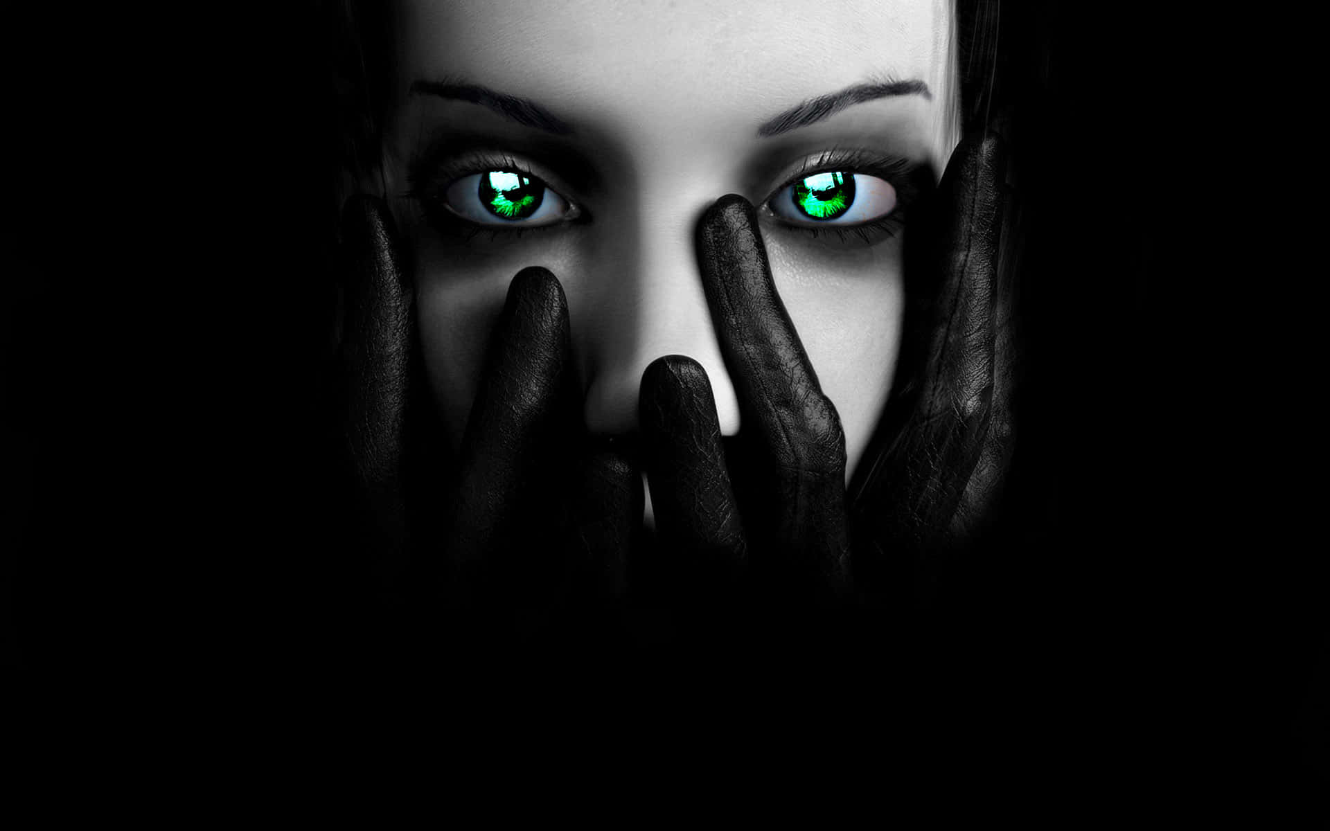 Green Eyed Mystery Gothic Aesthetic.jpg Wallpaper