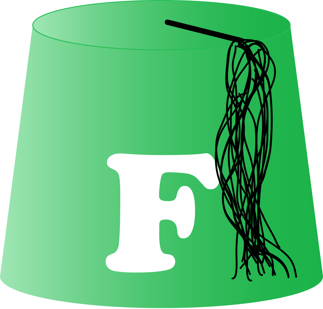 Green Fez Hat Illustration PNG