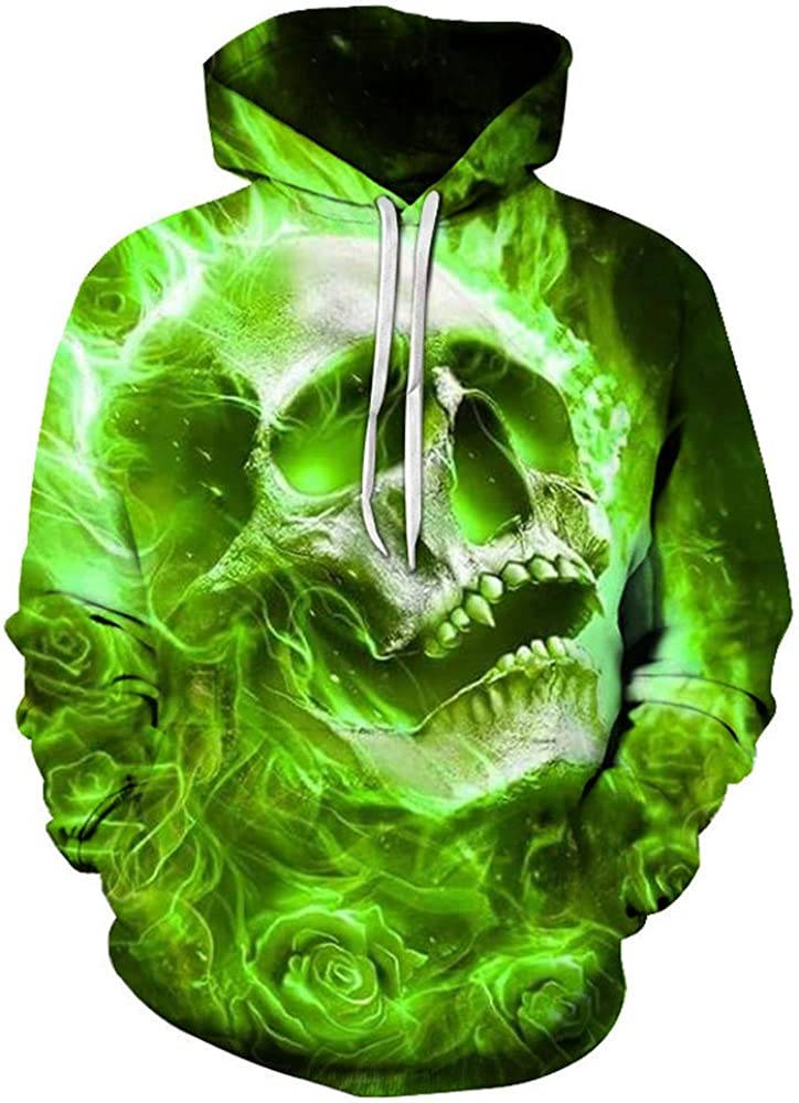 Fashionable Green Fire Skull Jacket Wallpaper