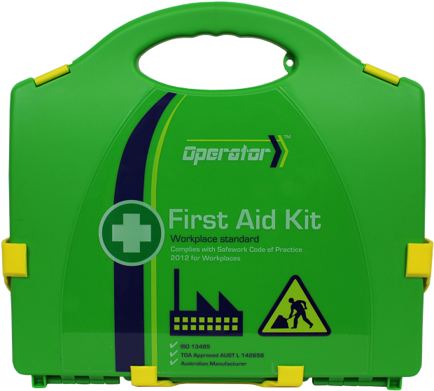 Green First Aid Kit Portable PNG