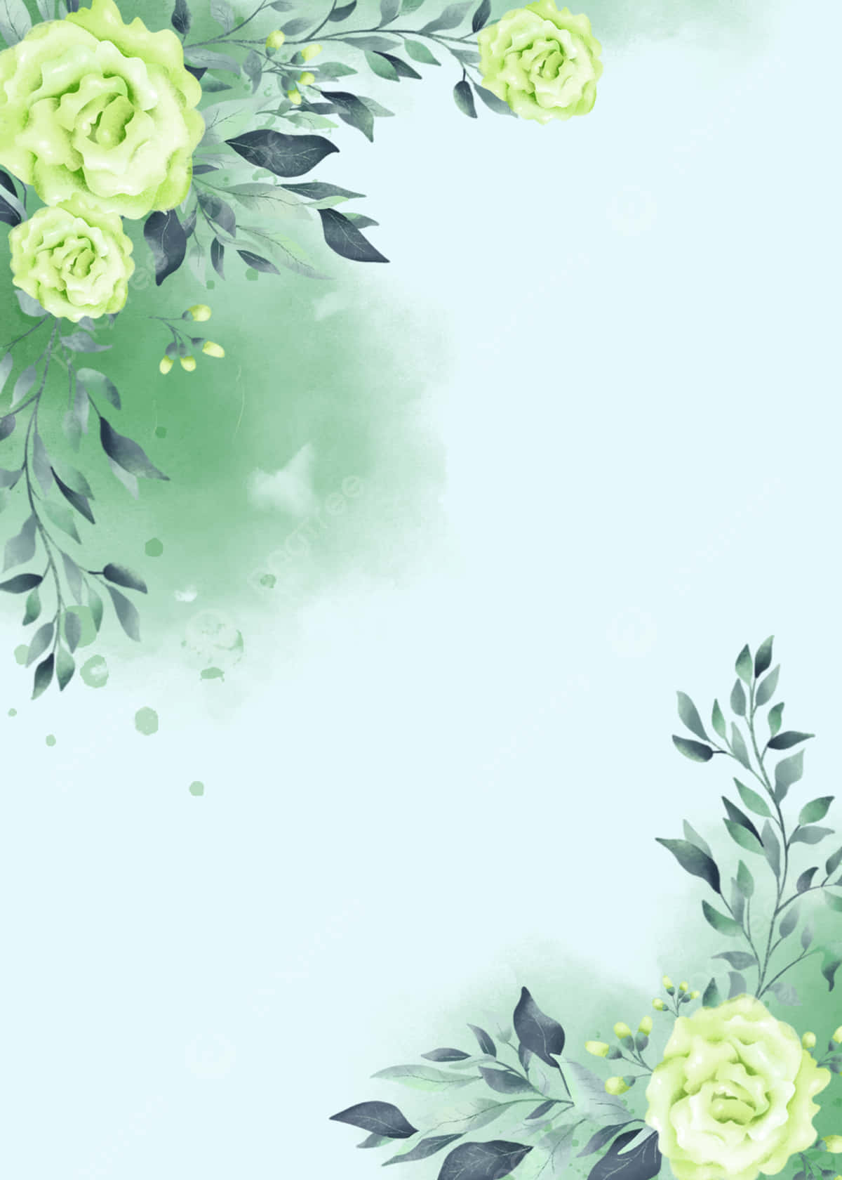 green flowers backgrounds