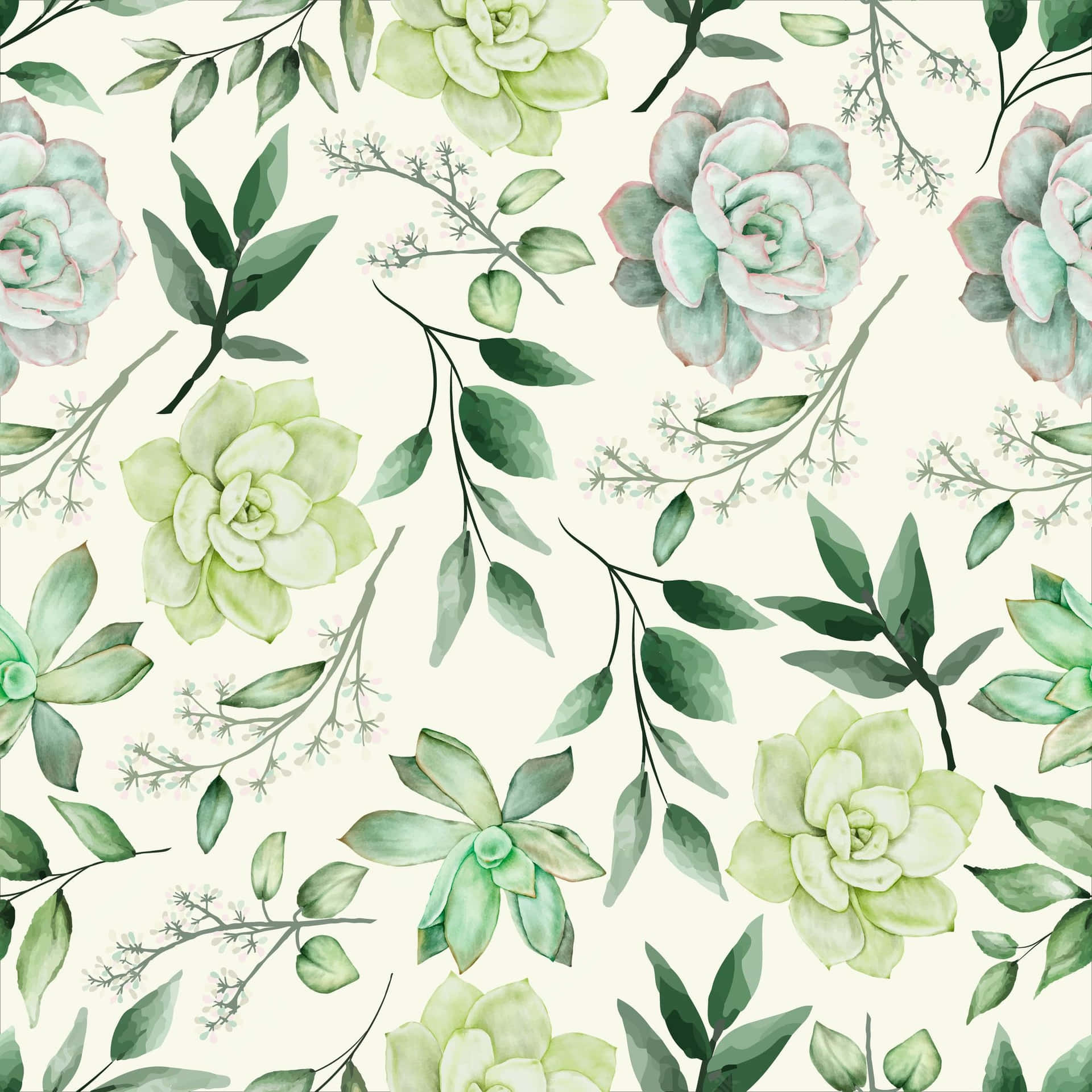100+] Green Floral Backgrounds