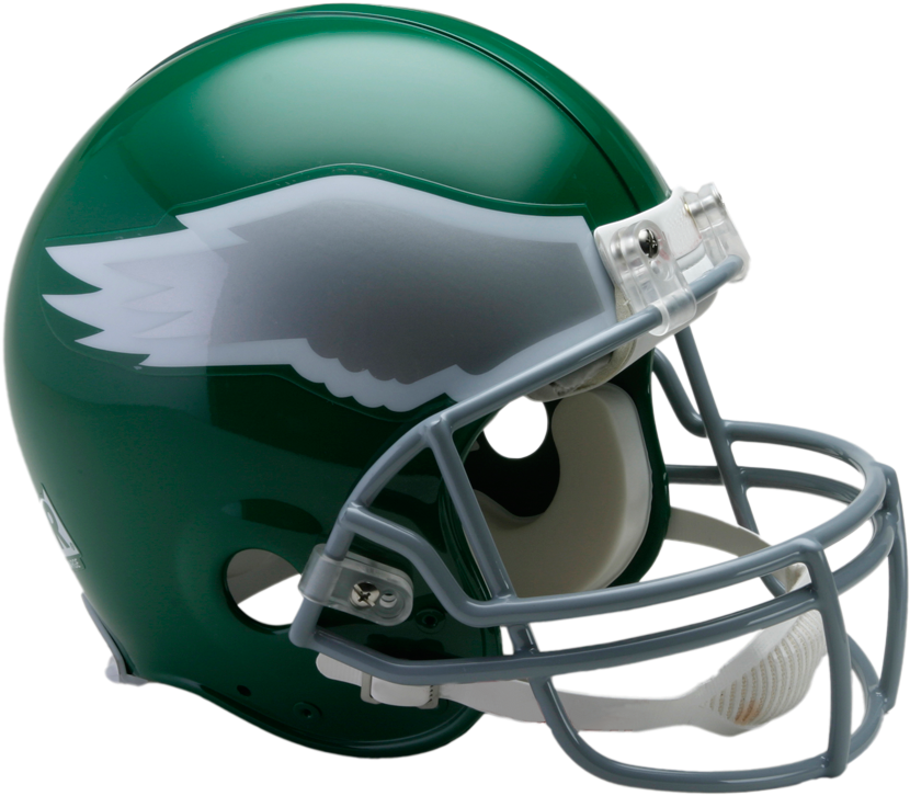 Green Football Helmetwith Wing Design PNG