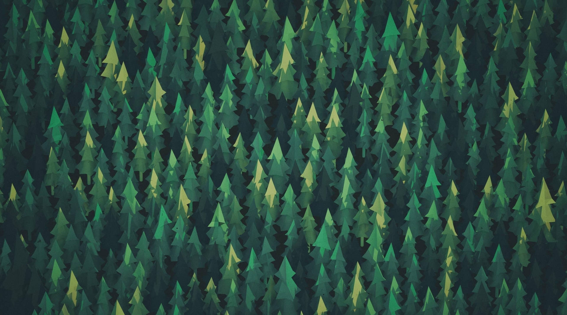 Green Forest Vector Art Wallpaper