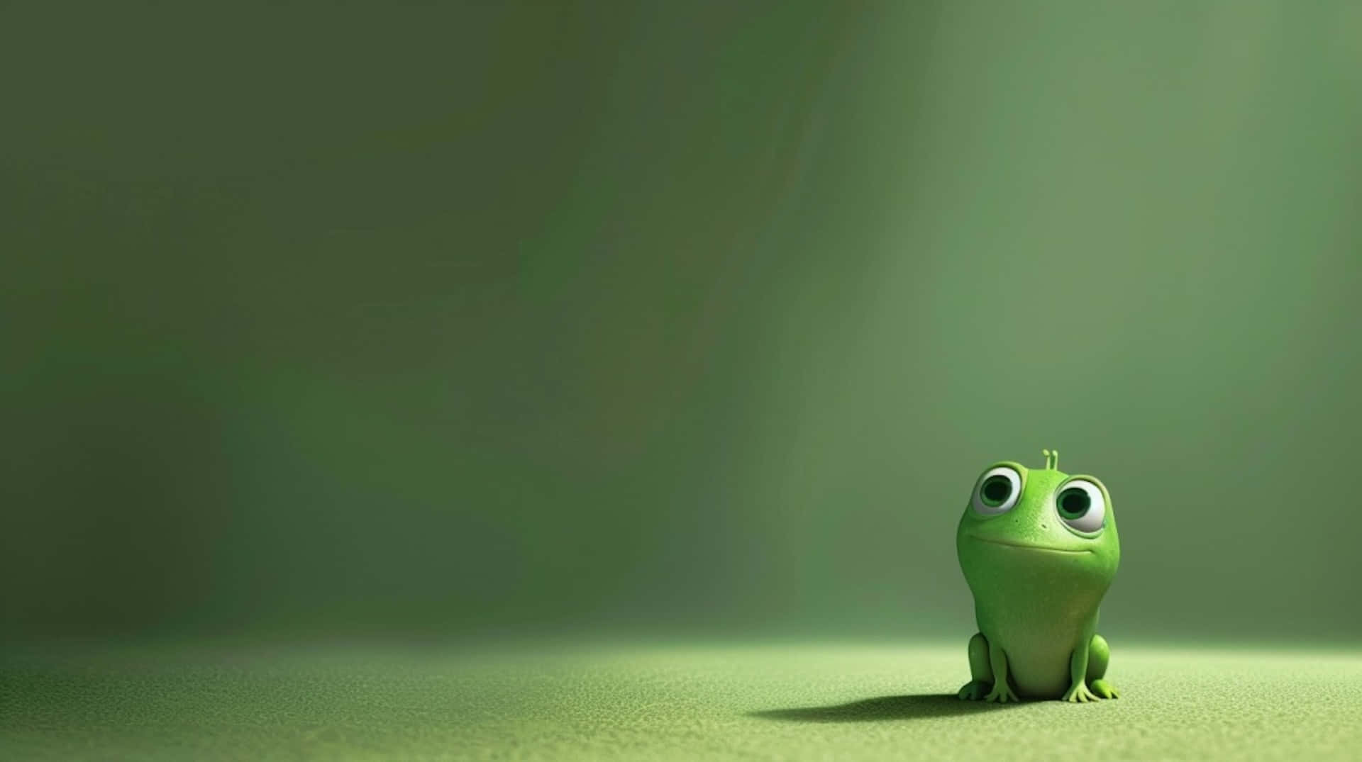 Green Frog Cartoon Character Wallpaper Wallpaper
