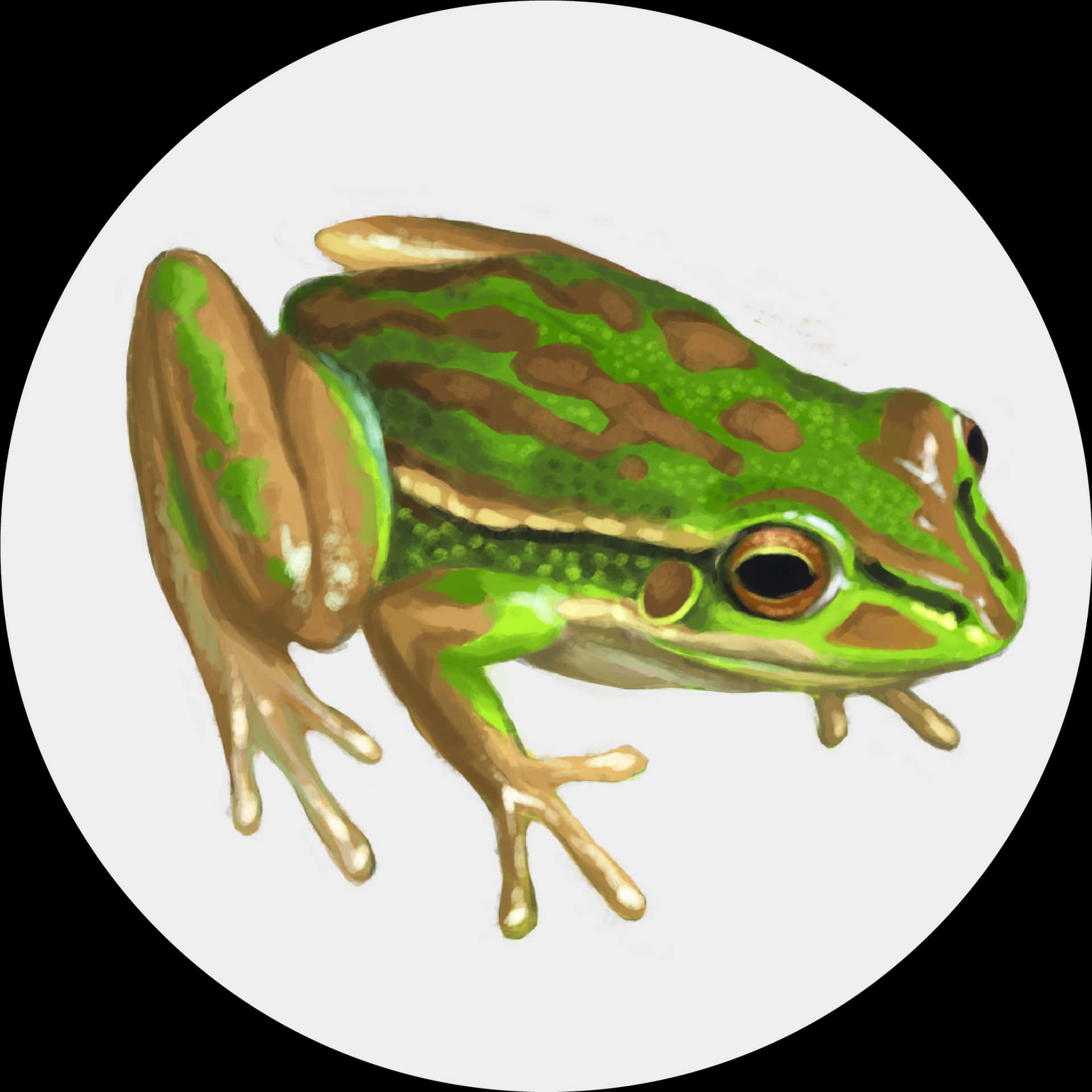 Green Frog Illustration.jpg PNG