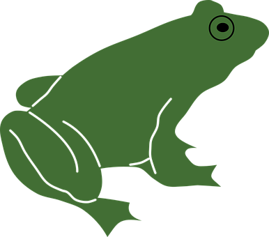 Green Frog Silhouette PNG