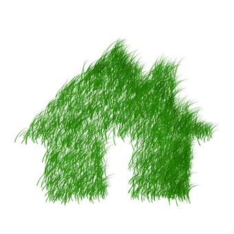 Green Furry Letter A Graphic PNG