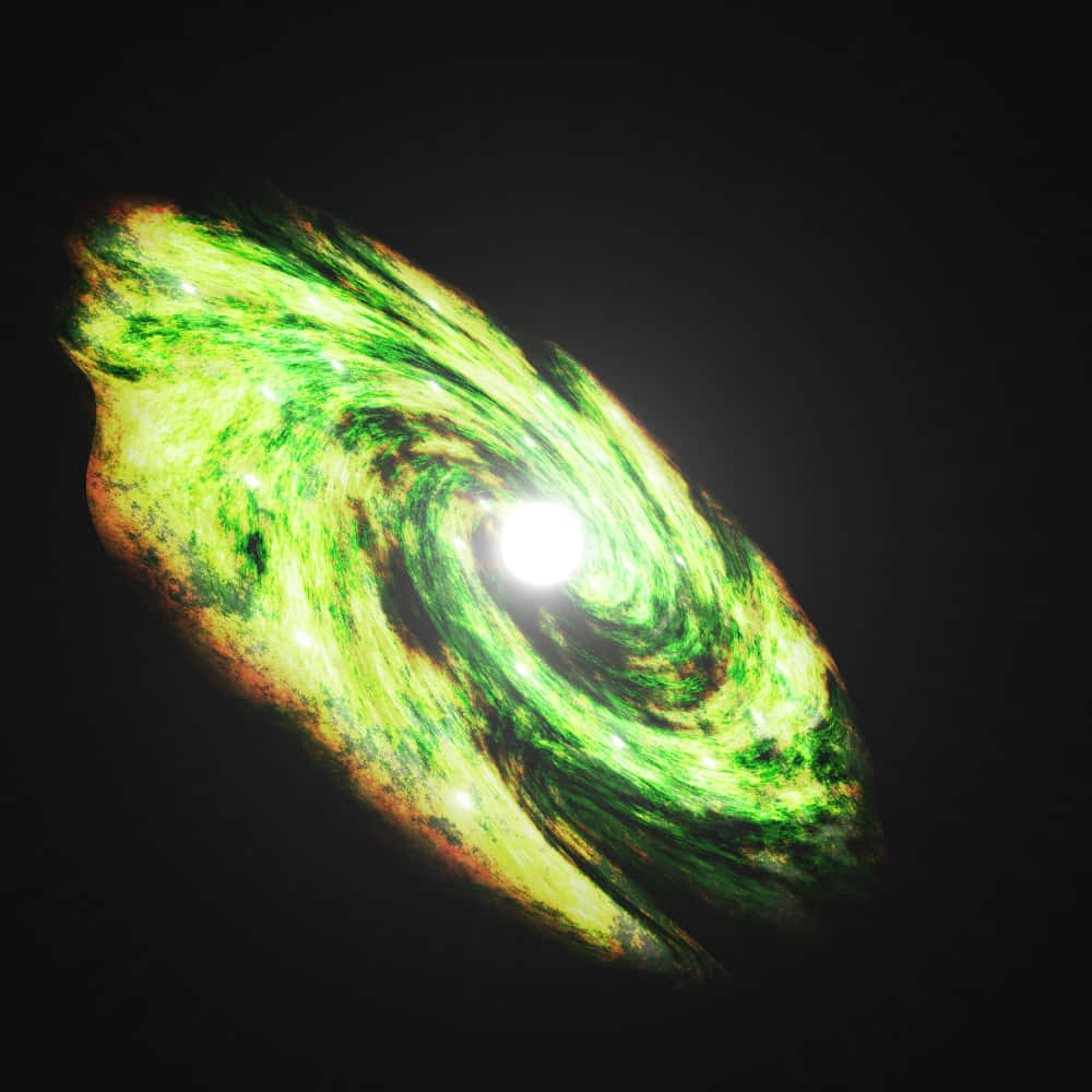 Stunning Green Galaxy