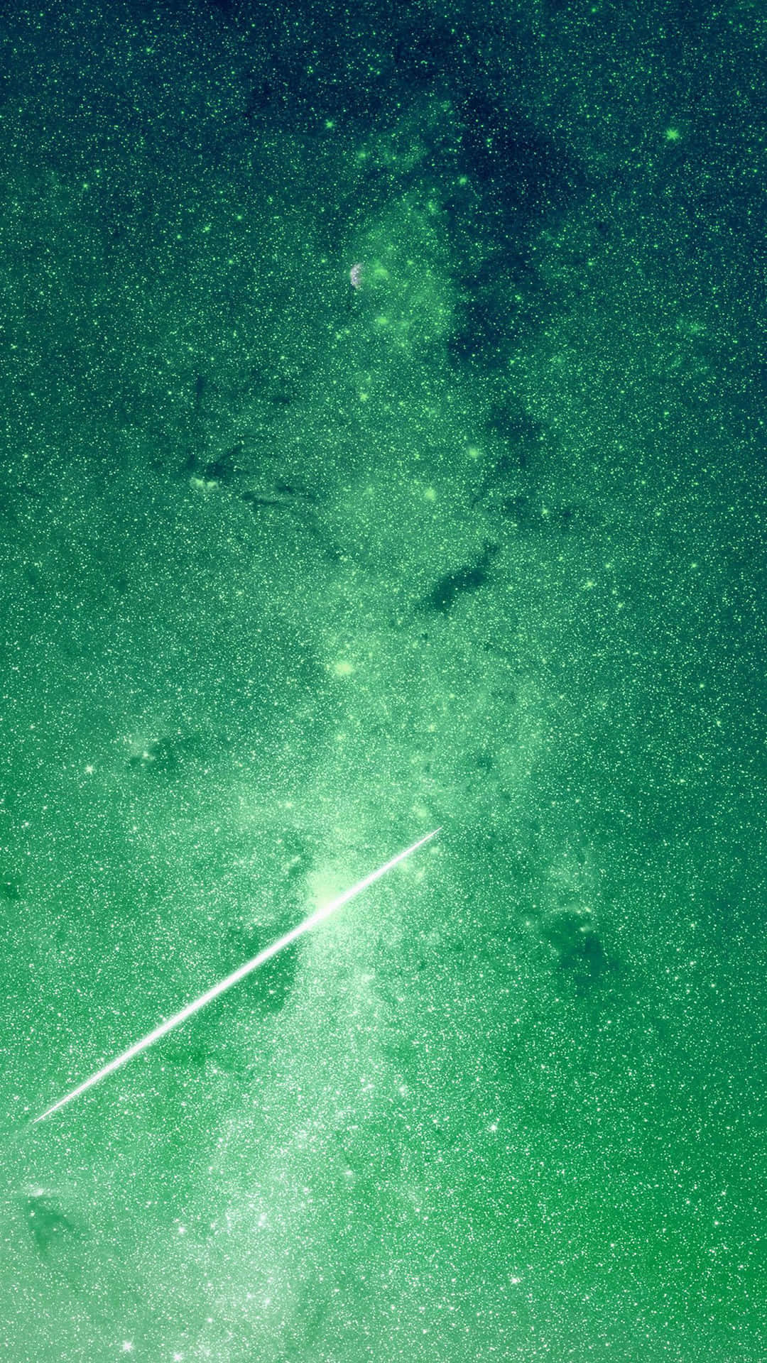 Enthralling Green Galaxy Background