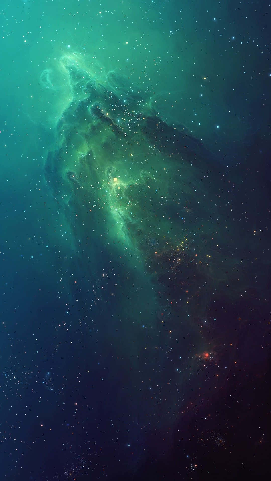 Entdeckedie Majestätische Schönheit Der Grünen Galaxie Wallpaper