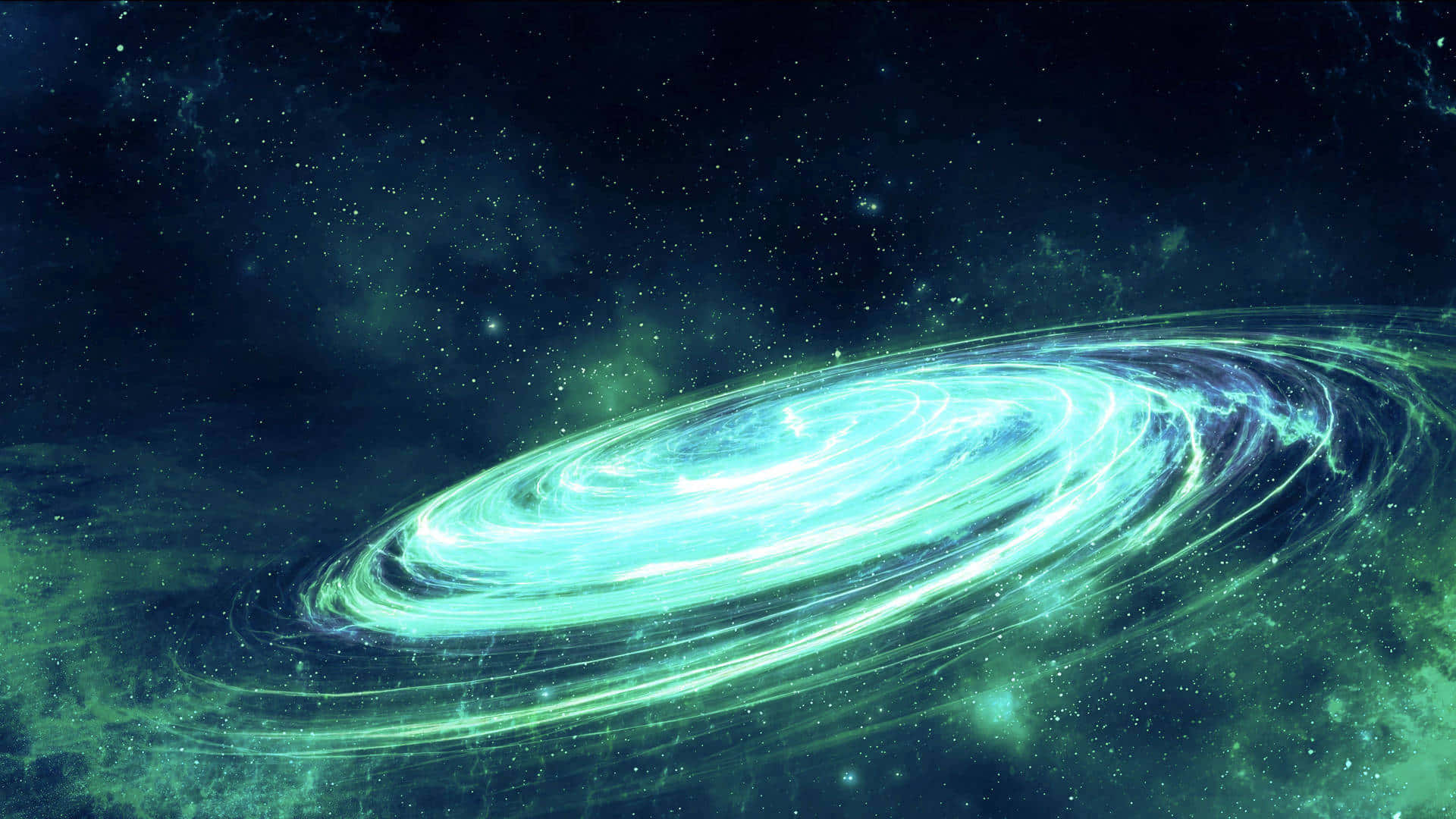 Esplorandole Possibilità Della Green Galaxy Sfondo