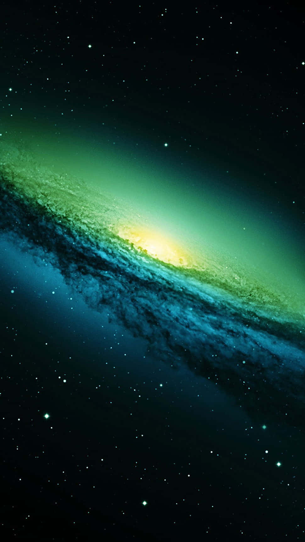 Explore the Green Galaxy Wallpaper