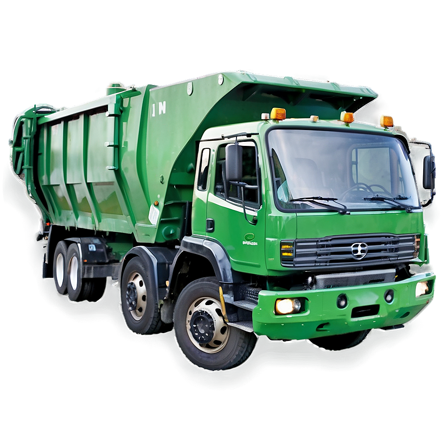 Green Garbage Truck Png 15 PNG