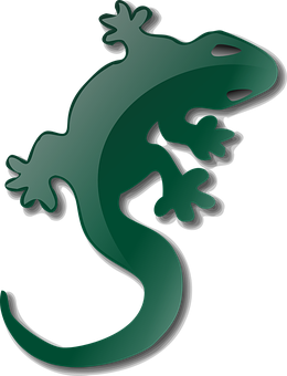 Green Gecko Graphic PNG