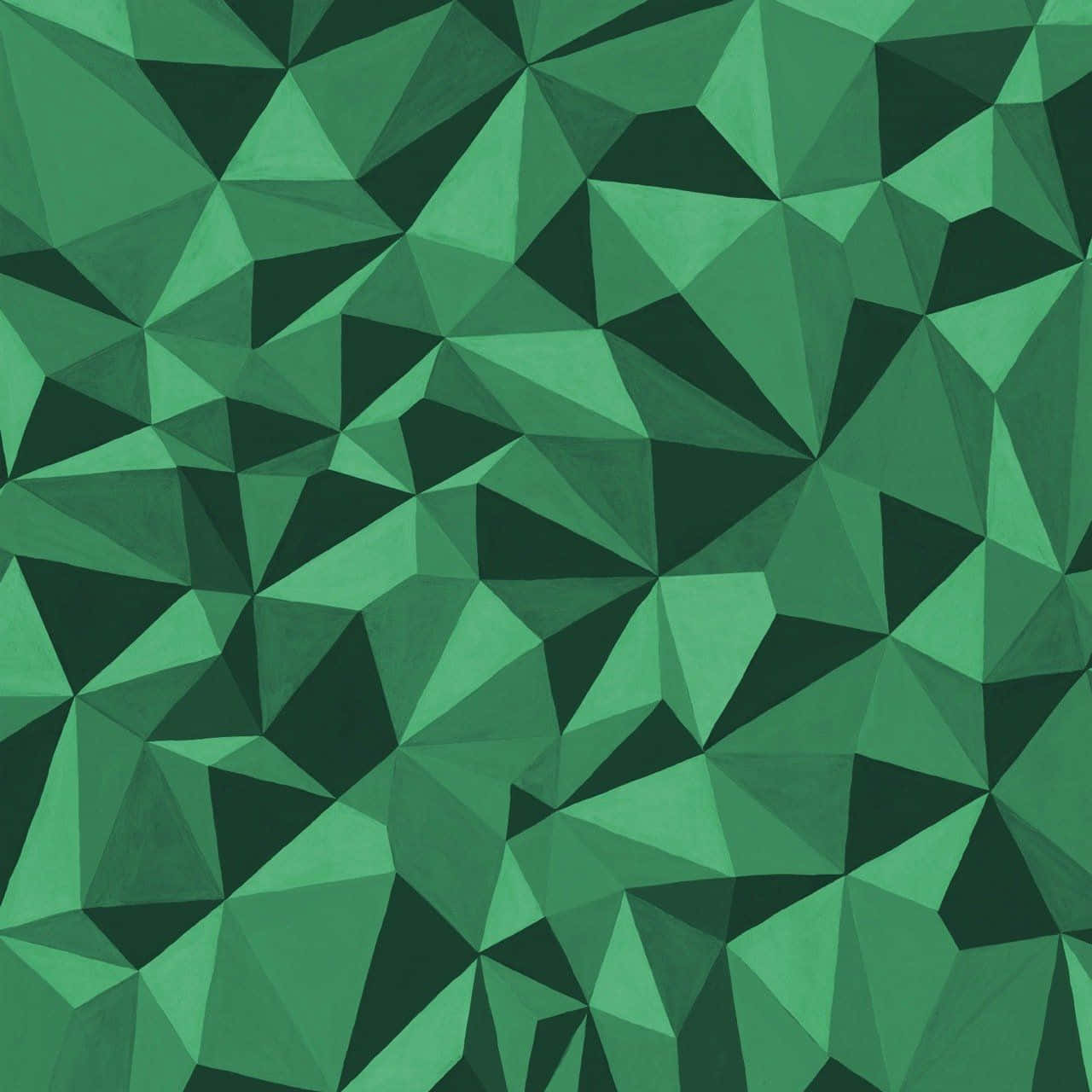 Patróngeométrico Abstracto En Verde Fondo de pantalla